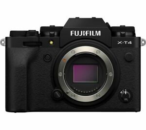  FUJIFILM X-T4 Mirrorless Camera – Black Body Only – Currys