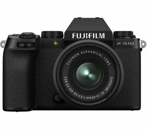  
FUJIFILM X-S10 Mirrorless Camera FUJINON XC 15-45 mm f/3.5-5.6 OIS PZ Lens Black