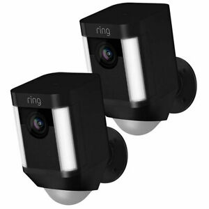  
Ring Spotlight Cam Wired (Twin Pack) Black