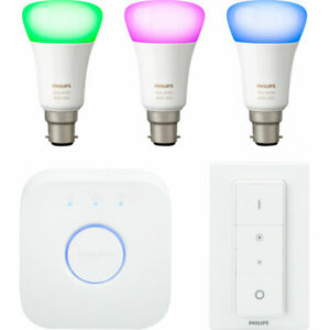 
Philips Hue White and Colour Ambiance B22 Starter Kit A+ Rated