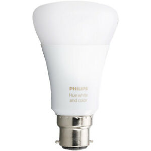  
Philips Hue White and Colour Ambiance B22 Single Bulb A+ Rated