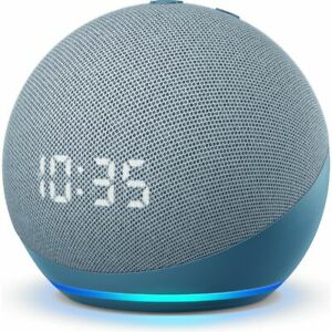  
Amazon Echo Dot (4th Gen) with Clock Smart Speaker With Amazon Alexa Blue