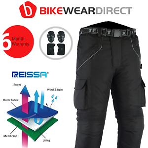 Motorcycle Motorbike Trousers Thermal Waterproof Pants CE Approved Biker Armour