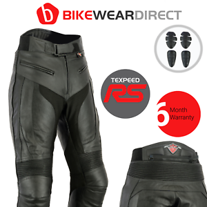  
Leather Motorbike Motorcycle Trousers Sports Biker Mens Racing CE Armoured Pants
