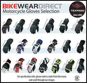 
Motorbike Motorcycle Leather Gloves Warm Biker Waterproof CE Knuckle Protection