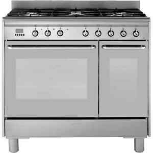  
Smeg CG92PX9 90cm 5 Burners A/A Dual Fuel Range Cooker Stainless Steel New
