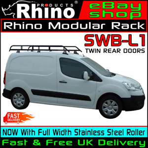  
(SWB) Citroen Berlingo Roof Bars Rack +Ladder Roller Rhino Modular 2008-2018 Van
