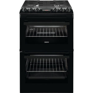  Zanussi ZCG43250BA A/A Gas Cooker with Gas Hob 55cm Free Standing Black New