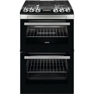  
Zanussi ZCG43250XA A/A Gas Cooker with Gas Hob 55cm Free Standing Stainless