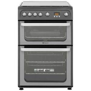  Hotpoint HUG61G Ultima A+/A Gas Cooker with Gas Hob 60cm Free Standing Graphite