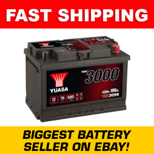  
YBX3096 Yuasa SMF Car Battery 12V 75Ah