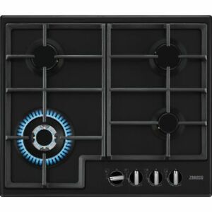  
Zanussi ZGNN645K Built In 60cm 4 Burners Gas Hob Black