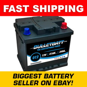  
Type 012 12V Car Battery BulletBatt 4 Years Wty OEM Replacement
