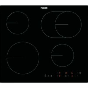  
Zanussi ZHRN673K 59cm 4 Burners Ceramic Hob Touch Control Black / Glass