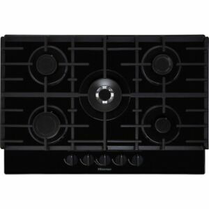  
Hisense GG773BUK Built In 75cm 5 Burners Gas Hob Black