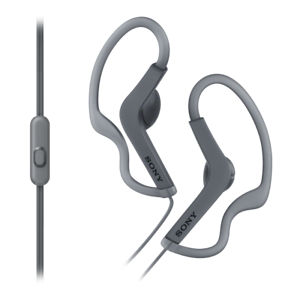  
Sony MDR-AS210APB Sports In-Ear Splashproof Headphones With In Line Mic – Black