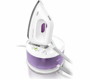  
BRAUN CareStyle Compact IS2044 Steam Generator Iron – White & Violet – Currys