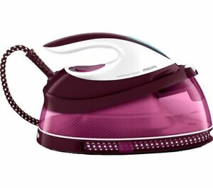  
PHILIPS PerfectCare Compact GC7808/40 Steam Generator Iron – Dark Red – Currys