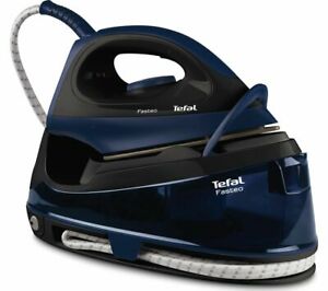  TEFAL Fasteo SV6050 Steam Generator Iron – Black & Blue – Currys