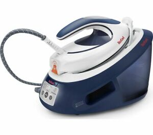  
TEFAL Express Anti-Scale SV8053 Steam Generator Iron – Blue and White – Currys