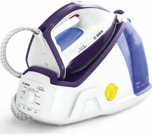  
BOSCH Vario Comfort TDS6080GB Steam Generator Iron – White & Violet – Currys