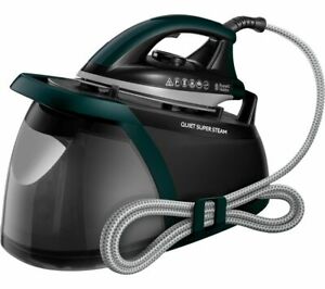  
RUSSELL HOBBS Quiet Super 24450 Steam Generator Iron Green & Black – Currys