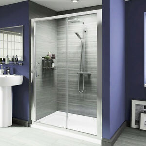 
Walk in Shower Enclosure and Tray Free Waste Sliding Door & Side Panel