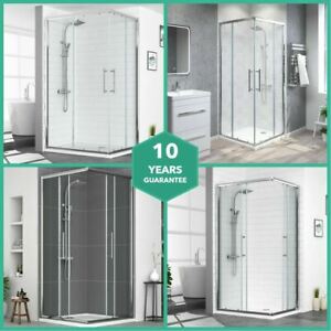  
Corner Entry Shower Enclosure with Easy Clean Glass- FREE Shower Tray & Waste