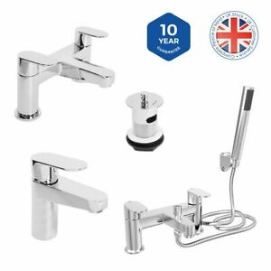  
Modern Bathroom Tap Round Basin Bath Filler Shower Mixer Chrome Sink Ebor