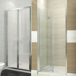  
Bi fold Shower Door Enclosure Frameless Framed Glass Cubicle Screen Panel