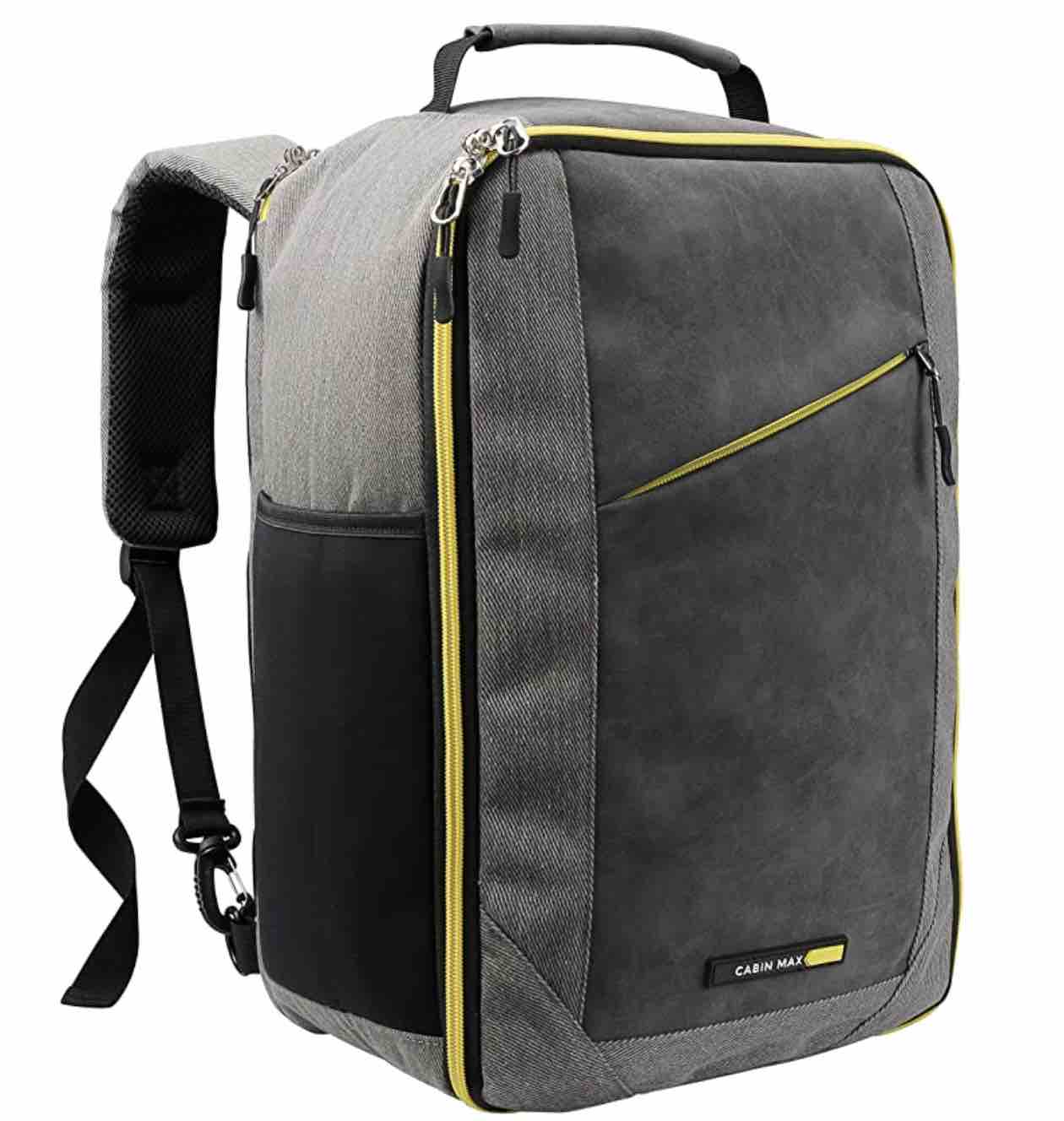 Cabin Max Manhattan Travel Bag | Ryanair Cabin Bags 40x20x25 | Underseat Stowaway Hand Luggage | Shoulder Bag | Weekend Backpack 20L