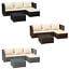 3 Seater Garden Rattan Sofa Set Furniture Sun Lounger Coffee Dining 3pc L Shape