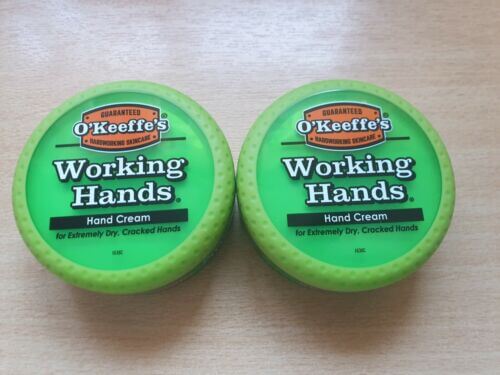 2 X 96g O’KEEFFE’S WORKING HANDS JARS. STUNNING JUST £12.89 WOW & FREE POSTAGE