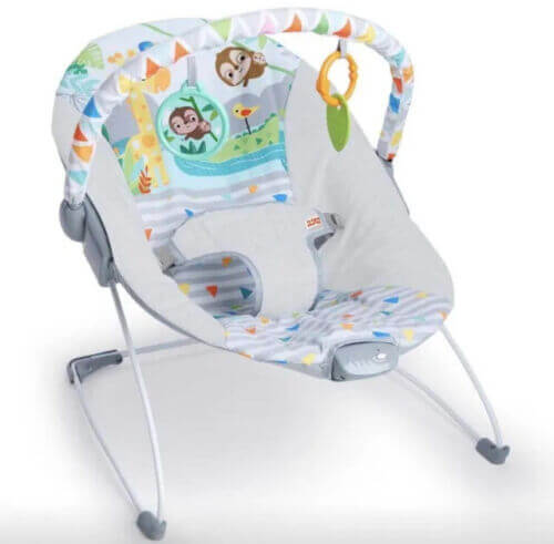 Bright Starts Safari Fun Baby Bouncer Vibrating with Toys Kids2 Hammock