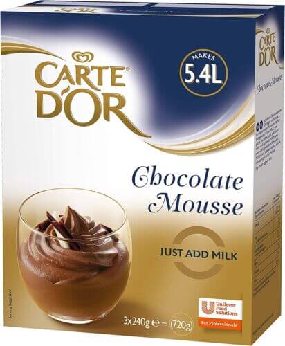 Carte D Or Chocolate Mousse Dessert Powder Mix, 720 g (Makes 5.4 Litres)