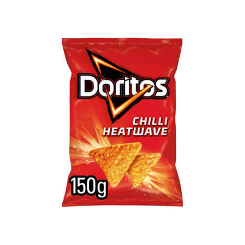 Doritos Chilli Heatwave Flavoured Crisps 150g Sharing Bag (Box of 12)