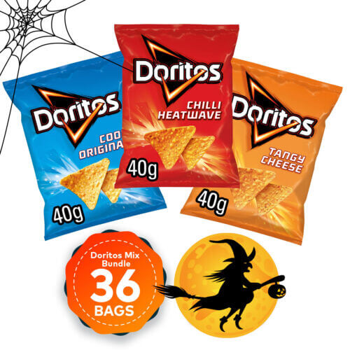 Doritos Tortilla Chips Tangy Cheese Chilli Heatwave Bundle 36 x 40g