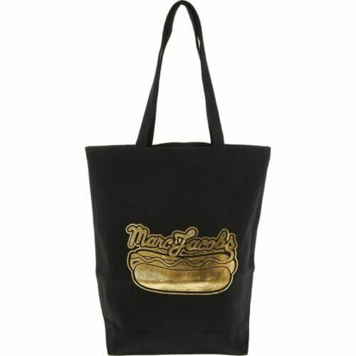 Genuine MARC JACOBS Women’s Black & Gold Canvas Shoulder Bag Beach Bag, 38×40 cm