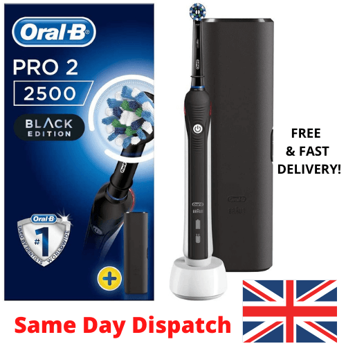 Oral-B Pro 2 2500 CrossAction Electric Toothbrush Rechargeable Powered by Braun!