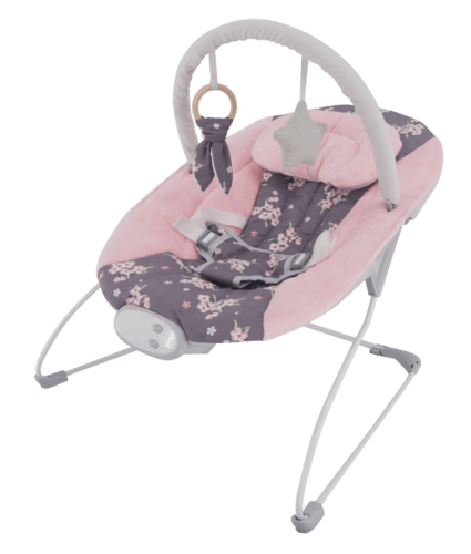 LADIDA My First Baby Bouncer With Vibration Soothing Music & Toys – Blossom 148