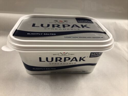 Lurpak Spreadable Salted Butter 1kg Tub Chilled Delivery , Rapeseed Oil