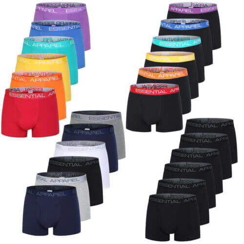 Mens 6 Pack Boxer Shorts Underwear Underpants Trunks Multipack Boxers Size S-4XL