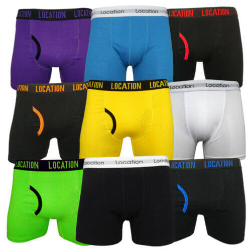 Mens 6 Pack Location Boxer Shorts Trunks Gift Underwear Cotton Boxers set of 6