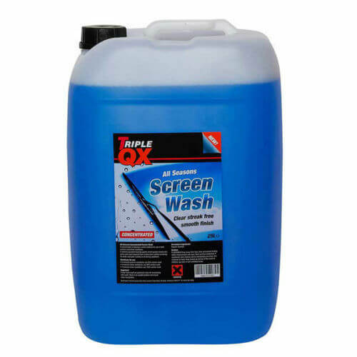 Triple QX 5L 25Litre Screenwash Screen Wash -15C Protection Winter & All Seasons