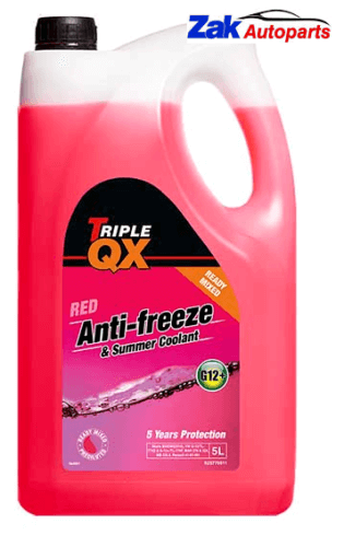 Triple QX Red Antifreeze Summer Coolant G12 Ready Mixed 5 Litre