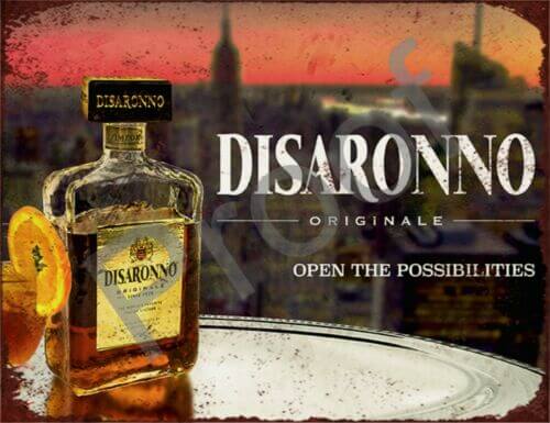 DISARONNO ORIGINAL #1276 SIGN 10 X 7.7″ GARAGE SHED ALUMINIUM METAL PLAQUE NEW