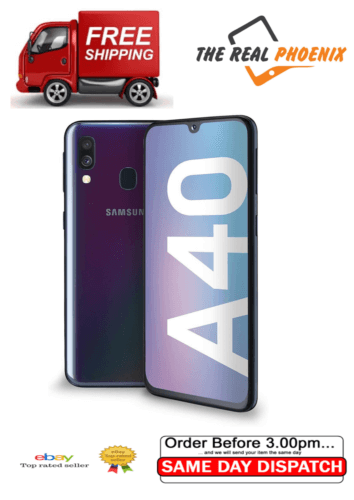 Samsung Galaxy A40 64GB+4GB/Dual Sim UNLOCKED Pristine SM-A404F Bar Style Phone