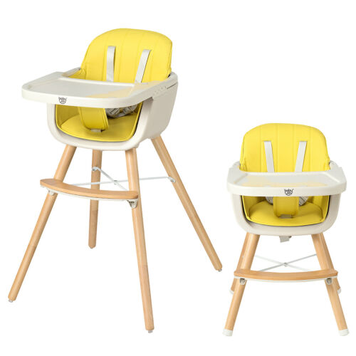 3 IN 1 Baby High Chair Infant Child Feeding Seat Highchair Food Tray Safety Belt