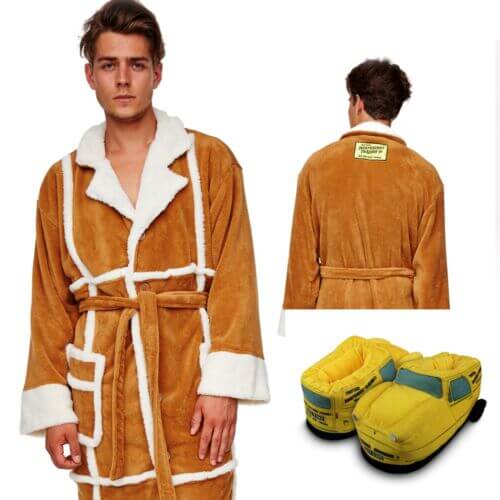 Delboy Adult Bathrobe Dressing Gown or Slippers Official Only Fools And Horses