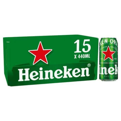 Heineken Premium Lager Beer 15 x 440ml